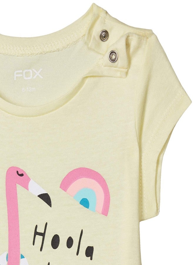 فوكس تيشيرت فوكس بيبي جيرل عادي (327874_أصفر فاتح_2Y) - Image 3