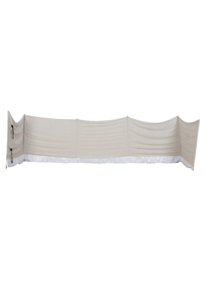 AL SANIDI Camping windbreak for trips, camping air curtain, White, Size 8*1.50 Metre  - Image 1