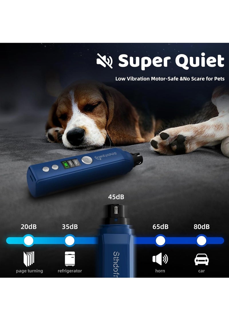 KASTWAVE - Dog Nail Grinder Super Quiet, 2 Speeds, LCD Display, LED Light Professional Electric Rechargeable Dog Nail Trimmers for Small Medium Large Dogs & Cats - Image 1