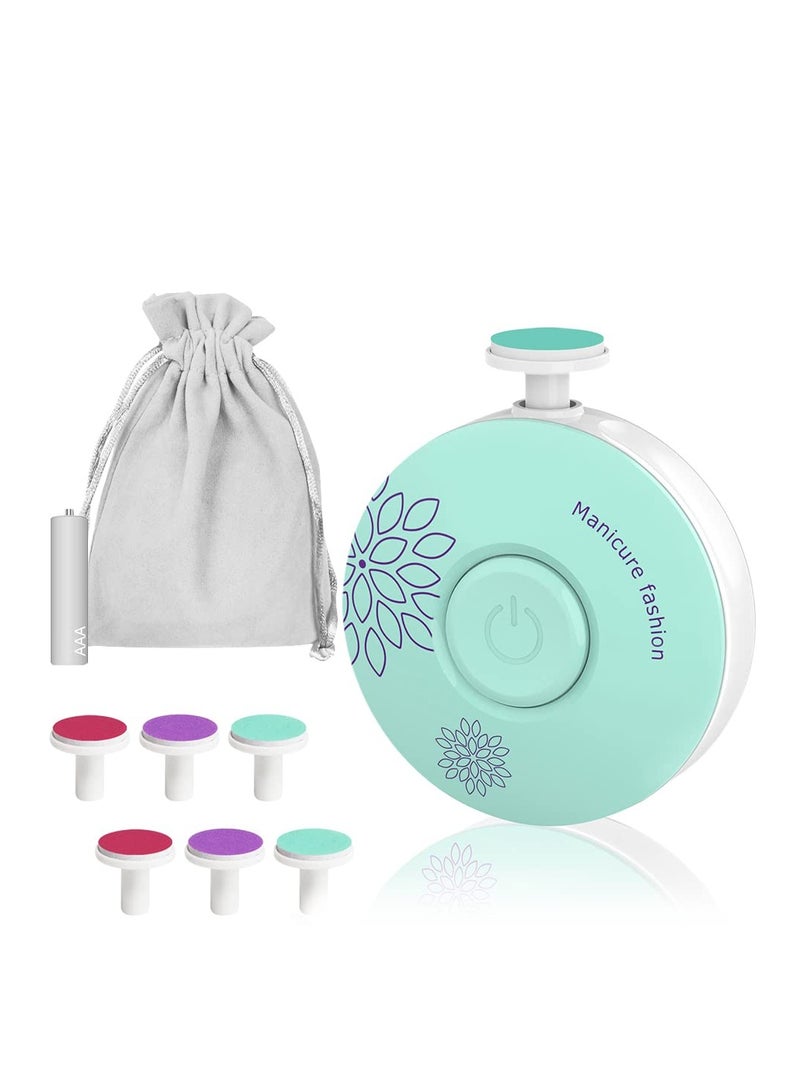 DOOKOO Baby Electric Nail Clipper Safe File with 6 Grinding Pads Trim Silent Polish Grooming Kit for Newborn Infant Toddler or Adults Fingernails Care - Image 2