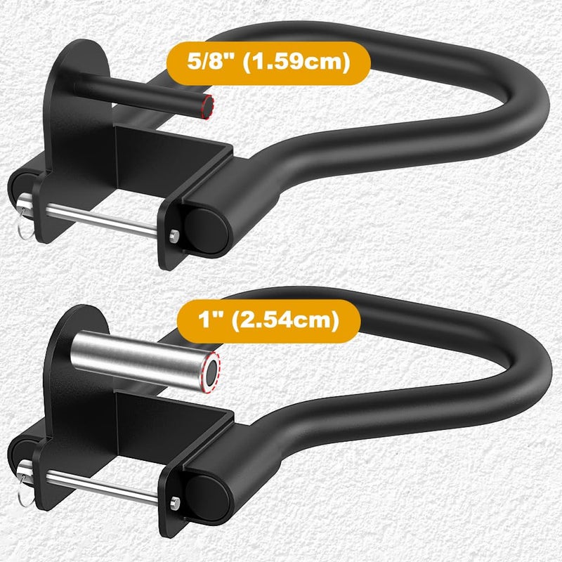 Kipika Dip Bar Attachment for 3" x 3" Squat Rack with 1" or 5/8" Holes, Multi Grip Set of 2, Narrow & Wide Grip Handles for Dips, Inverted Rows, Push-Ups, Australian Pull-ups - Image 3