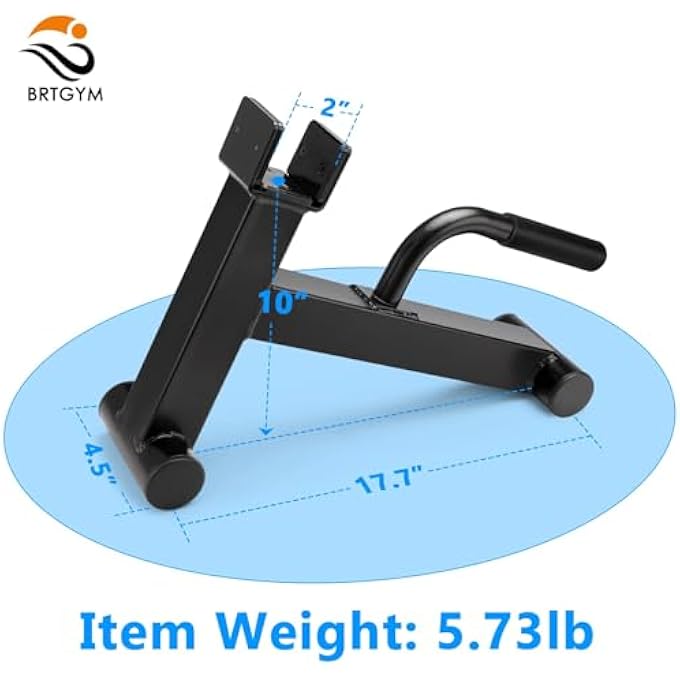 rayihni Deadlift Jack Barbell Stand,Carbon Steel Made,Easily Load And Unload 600Lb Barbell Plates For Deadlift Exercise, Weight Training, Home Gym (Black Powder Coated) - Image 3