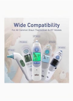 Generic 60 Pcs Ear Thermometer Probe Covers, Refill Caps, Lens Filters Compatible for All Braun ThermoScan Models and Other Types of Digital Thermometers Disposable Covers  - Image 4