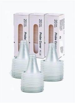 Generic 60 Pcs Ear Thermometer Probe Covers, Refill Caps, Lens Filters Compatible for All Braun ThermoScan Models and Other Types of Digital Thermometers Disposable Covers  - Image 1