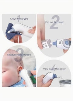 Generic 60 Pcs Ear Thermometer Probe Covers, Refill Caps, Lens Filters Compatible for All Braun ThermoScan Models and Other Types of Digital Thermometers Disposable Covers  - Image 3