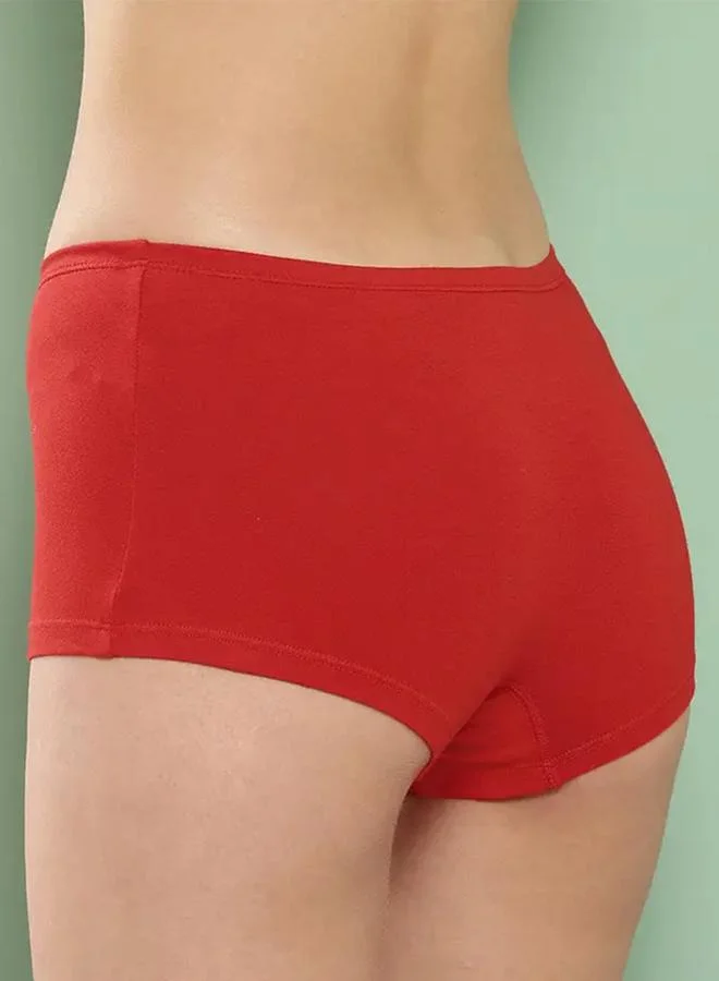 Leading Lady Leading Lady Pack of 2  - Solid Cotton Boyshorts