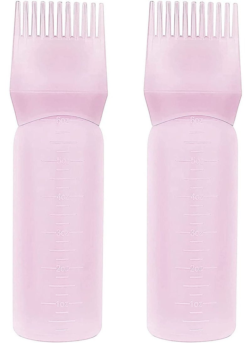 أوريتي مشط جذور الشعر من قطعتين لزجاجة صبغة الشعر باللون الوردي - Image 1