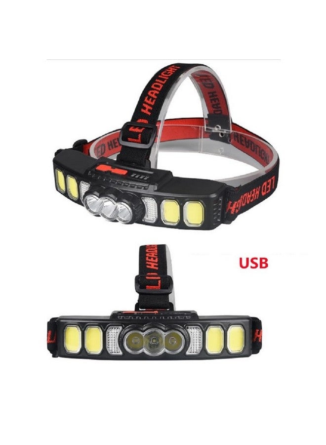 Naivete Multi Light Source USB Headlights red Light Power Display Small headlamp for Camping, patrolling, Searching, Searching, Night Fishing, Night Ridingshing, Night Riding (Headlamp HX-811) - Image 2