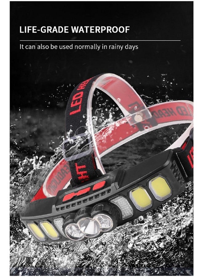 Naivete Multi Light Source USB Headlights red Light Power Display Small headlamp for Camping, patrolling, Searching, Searching, Night Fishing, Night Ridingshing, Night Riding (Headlamp HX-811) - Image 4