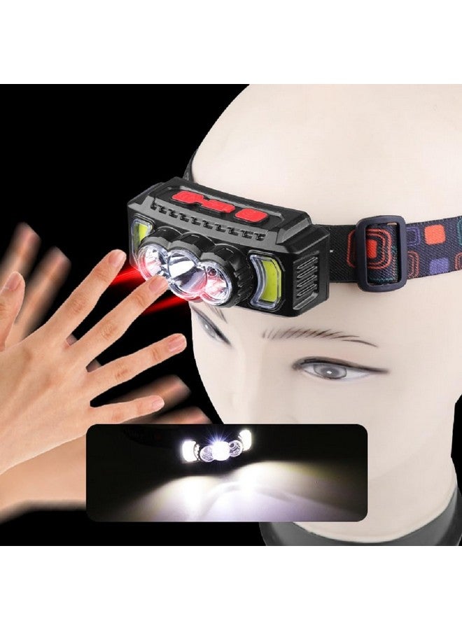 Naivete Multi Light Source USB Headlights red Light Power Display Small headlamp for Camping, patrolling, Searching, Searching, Night Fishing, Night Ridingshing, Night Riding (Headlamp HX-811) - Image 5