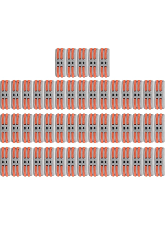 The Bros موصل طرفي، 50 قطعة موصلات سلكية سريعة مدمجة ناعمة وصلبة موصل صناعي (SPL-2) - Image 1