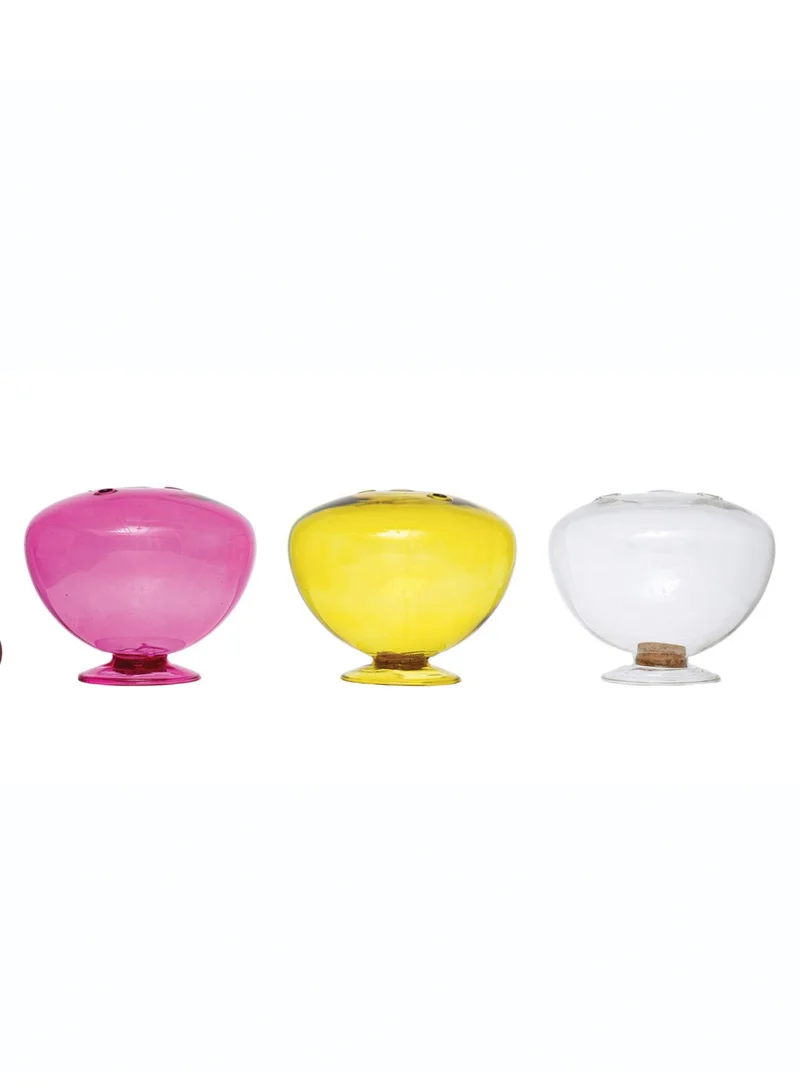 The Saffron Souk Clear Glass Match Holder