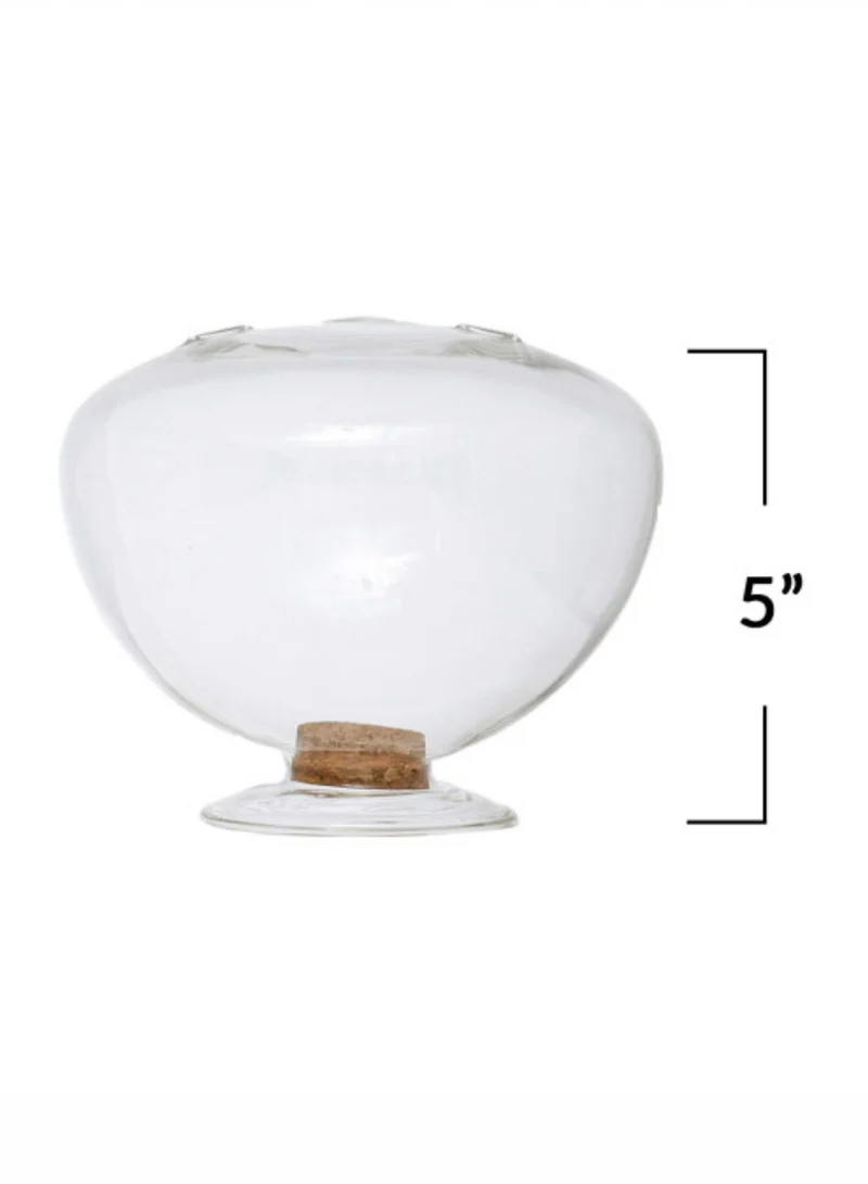 The Saffron Souk Clear Glass Match Holder