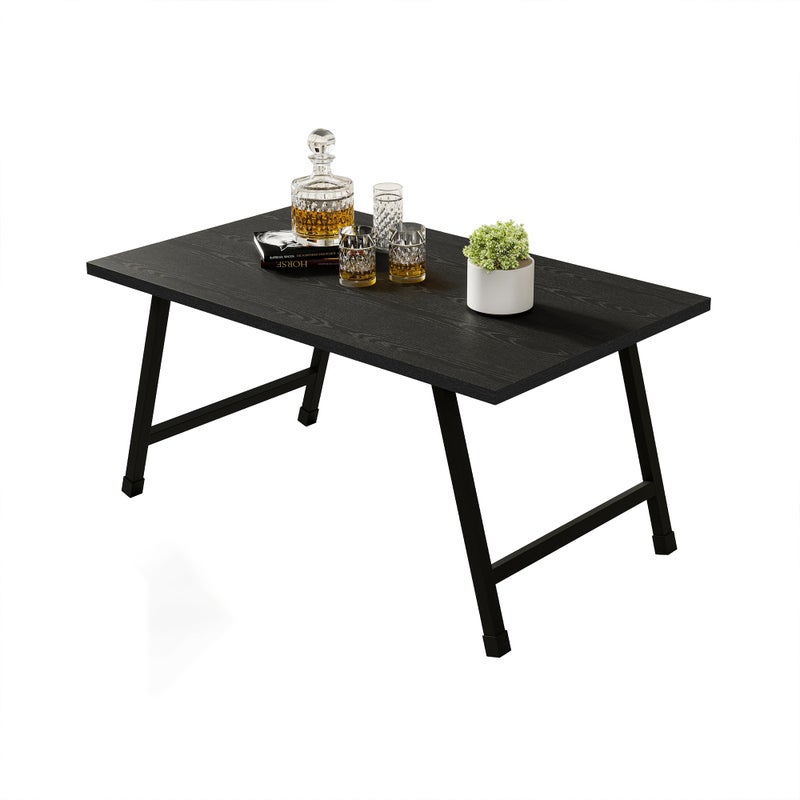 Crocofair Rectangular Folding Coffee Table - Modern Space-Saving Foldable Coffee Table for Living Room, Durable and Lightweight Design, Easy to Assemble, Perfect for Small Spaces - Image 1