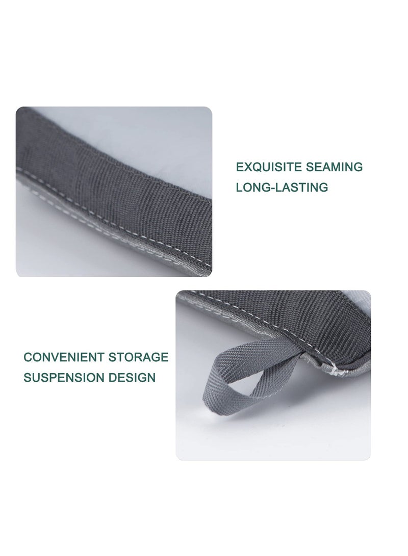 Garment Steamer Ironing Glove Waterproof Heat Resistant Anti Steam Mitt with Finger Loop Complete Care Protective Garment Steaming Mitt Accessories for Clothes (Grey stars) - Image 2