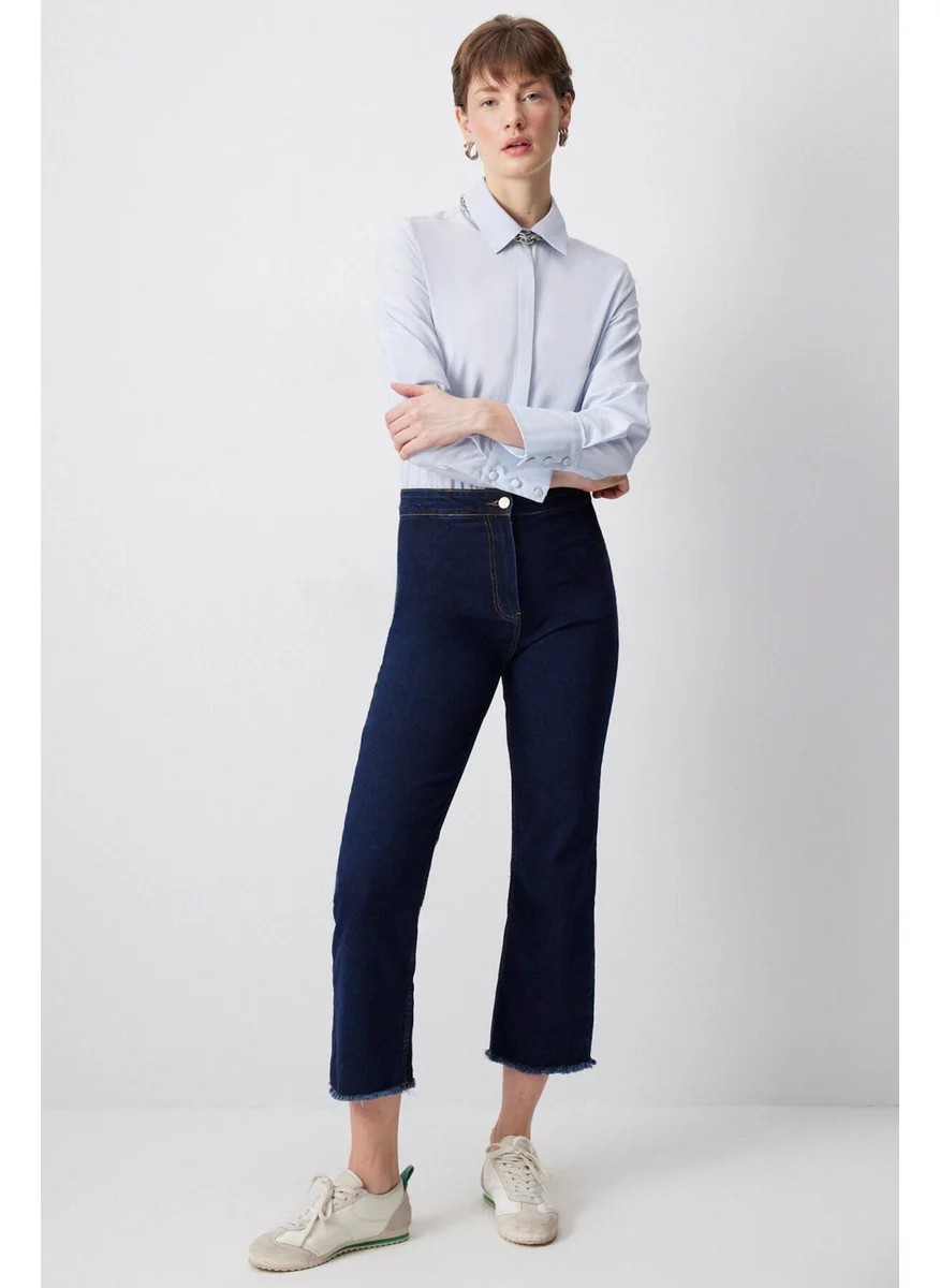 تاتشي Leg Tassel Denim Trousers