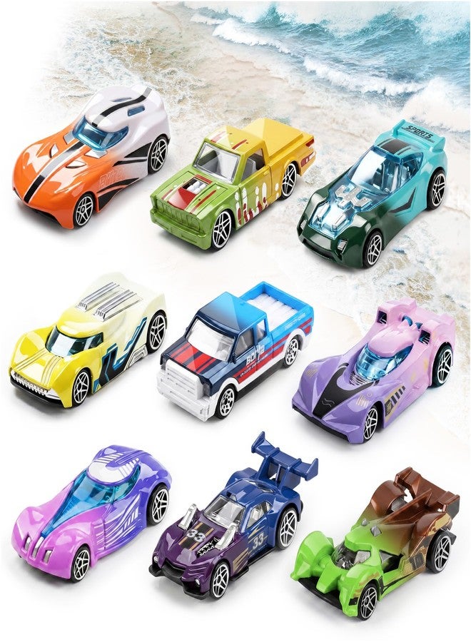 MACALOCA Color Changing Cars Bath Toys for Water Table Kids Ages 1-3 4-8 Goodie Bags Fillers for Kids Pool Water Toys Boys Birthday Car Gifts Sensory Die-Cast Toys Mini Sensory Toys Theme Party Giveaways - Image 1