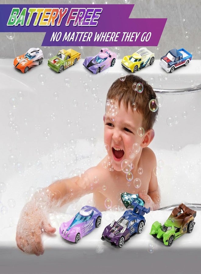 MACALOCA Color Changing Cars Bath Toys for Water Table Kids Ages 1-3 4-8 Goodie Bags Fillers for Kids Pool Water Toys Boys Birthday Car Gifts Sensory Die-Cast Toys Mini Sensory Toys Theme Party Giveaways - Image 5