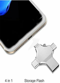 Generic USB Flash Drive USB C Memory Stick Flash 256GB 4 in 1 Multifunction Drive with Micro USB Type-C Ports for Android Smart Iphone Pad MacBook and Laptop  - Image 4