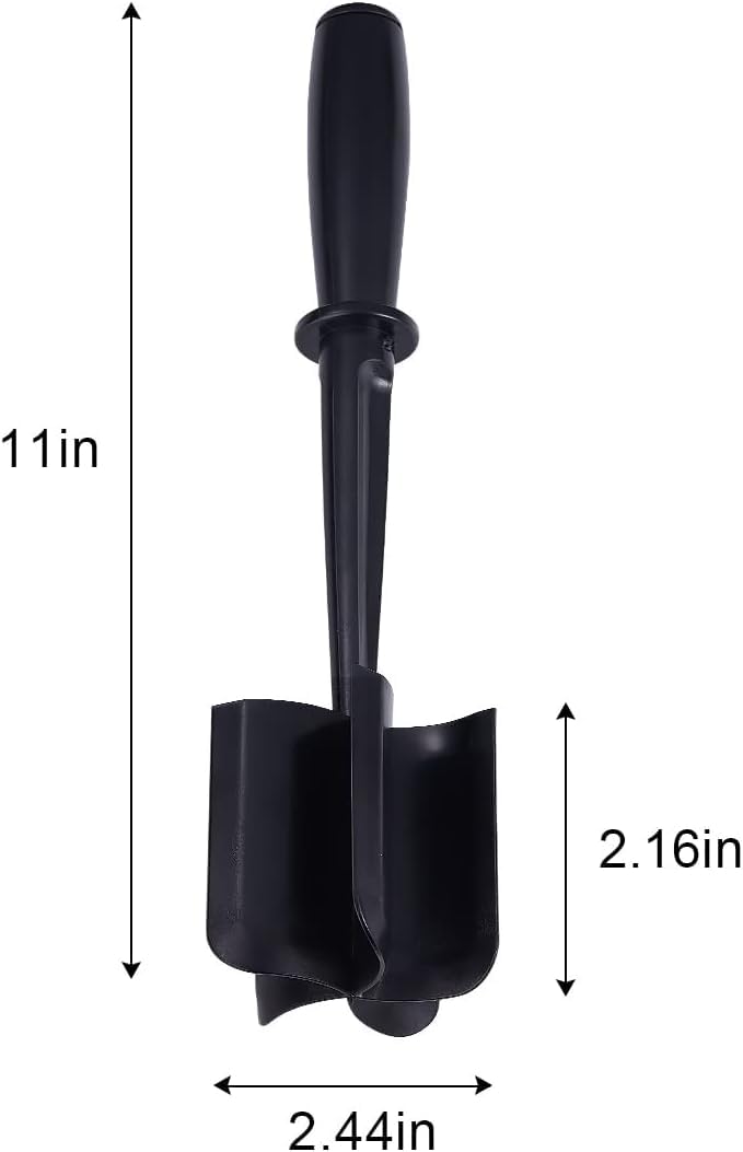 Turbid TURBID Meat Chopper for Hamburger Premium Heat Resistant Masher and Smasher for Ground Beef Ground Turkey and More Nylon Ground Beef Chopper Tool and Meat Fork Non Stick Mix Chopper 2 Pack  - Image 2