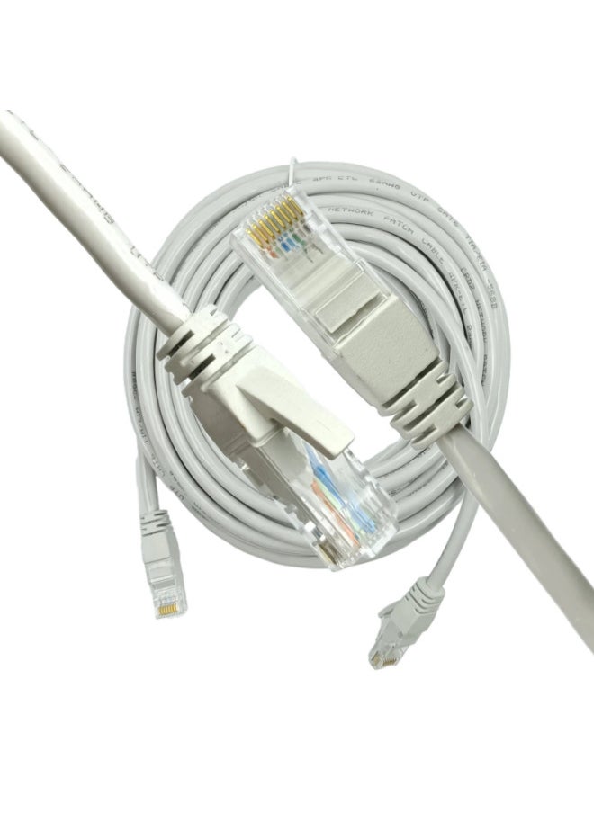 Generic - Finished Network Cable Jumper Router Cat 6 Class 6 Gigabit Network Cable RJ45 Computer High-speed Broadband Network Cable-Color:Light Gray-Line Length:0.5 M - Image 1