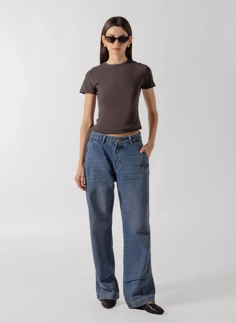 LADIES JEANS WIDE LEG