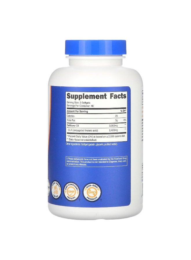 Nutricost نوتريكوست، CLA، 2,400 ملغ، 120 كبسولة لينة (800 ملغ لكل كبسولة لينة) - Image 2