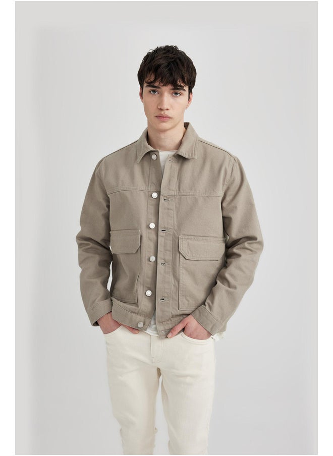 DeFacto Man Slim Fit W/O Hoodie Long Sleeve Denim Jacket  - Image 2