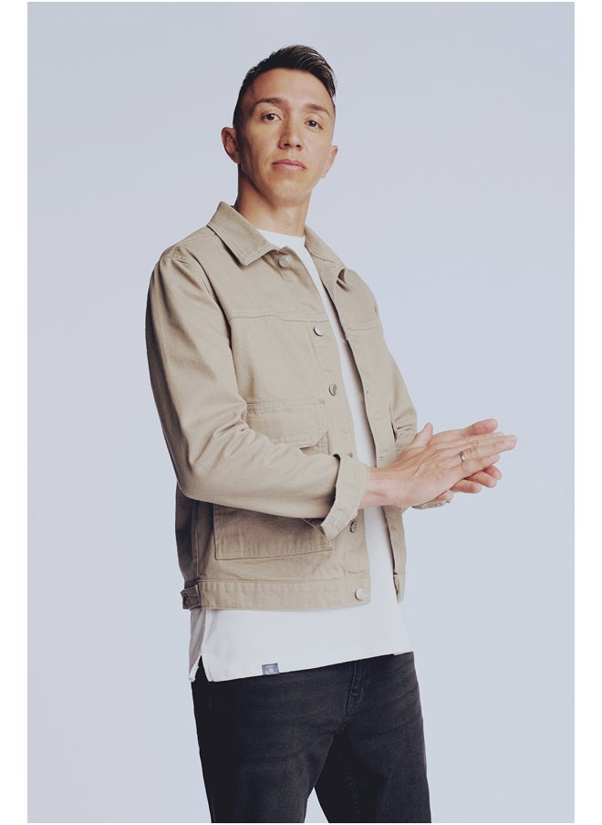DeFacto Man Slim Fit W/O Hoodie Long Sleeve Denim Jacket  - Image 1
