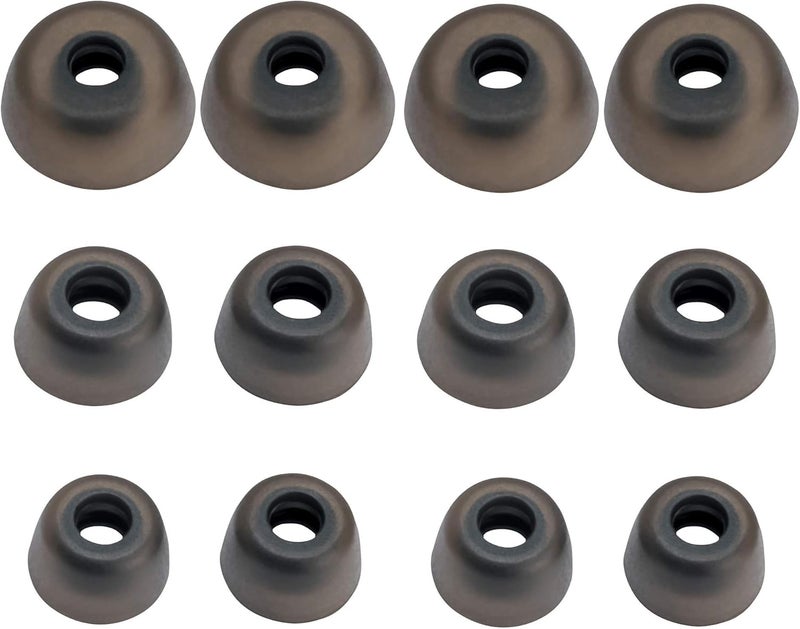 BLLQ 12 PCS Replacement EarGels Ear Gels Ear Buds Tips Compatible with Jabra Elite 65t Earbuds/Jabra Elite Active 65t Earbuds / 75t Earbuds, S/M/L 3 Size 6 Pairs, Gray 65t Tips - Image 5