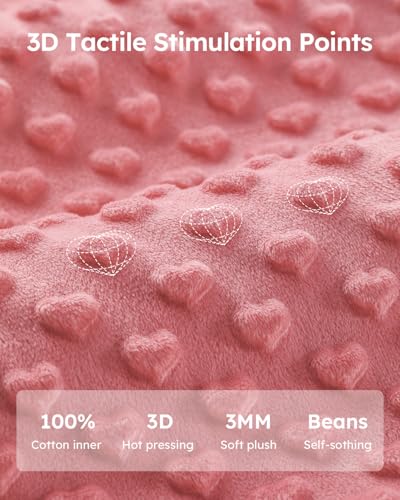 Yoofoss Fleece Baby Sleep Sack 6-12 Months with Plush Dots, TOG 1.5 Baby Wearable Blanket with 2-Way Zipper, Organic Cotton Toddler Sleep Sack Fleece - Image 4