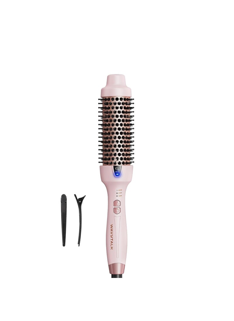 wavytalk Wavytalk Thermal Brush 15 Inch Negative Ion Blowout Express Thermal Round Brush Creates SalonQuality Blowouts lonic Frizz Reduction Makes Hair Shinier  Smoother Millennial Pink 