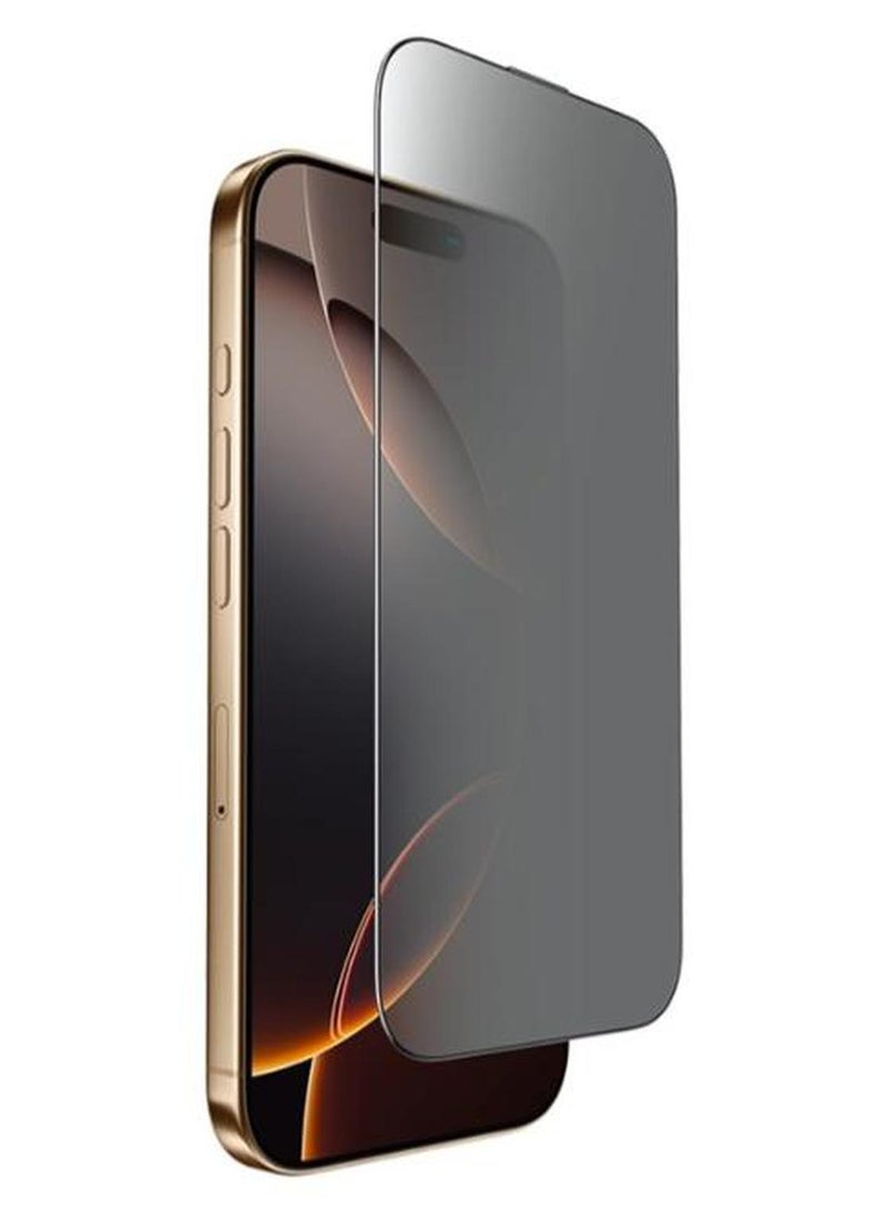 جوي روم 2.5D Anti‑Spy Full‑Screen Tempered Glass Protector For IPhone 17 Pro Max black - Image 1