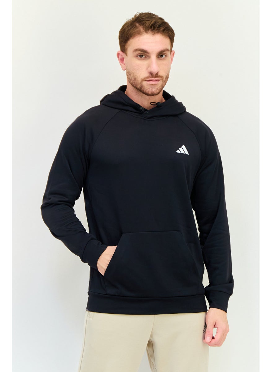 Adidas Men Sportswear Fit Long Sleeve Outdoor Hoodie, Black  - Image 1