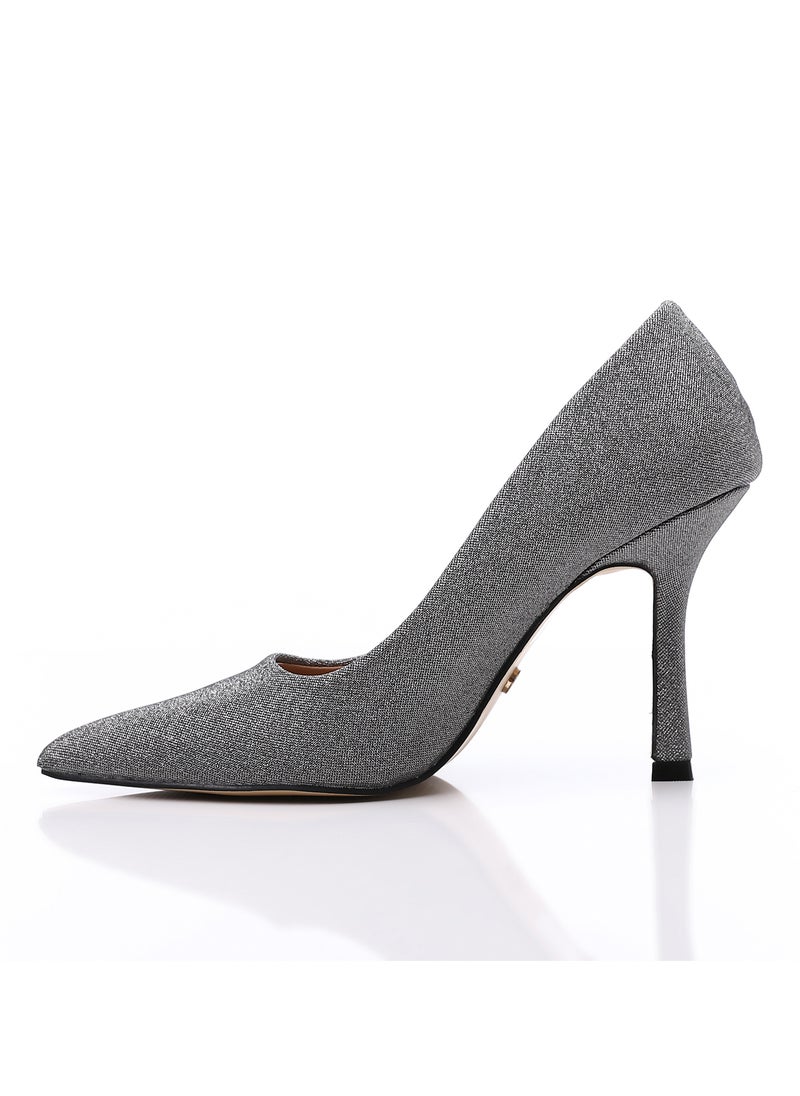 DejaVu - Denim Black Destruct Slip On Comfy Pumps - Image 1