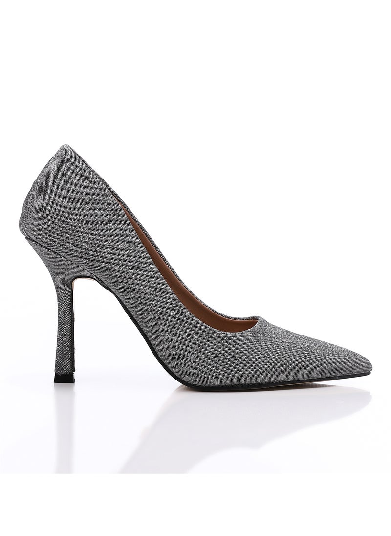 DejaVu - Denim Black Destruct Slip On Comfy Pumps - Image 1