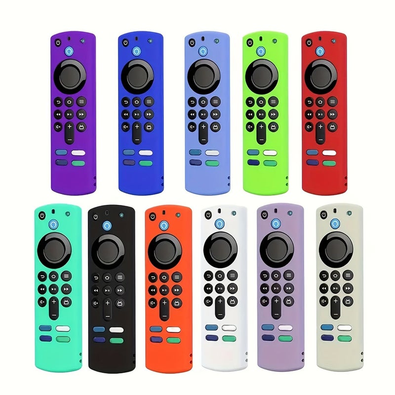 Made For 2021 Fire TV Third Generation Silicone Protective Case With Non Slip Texture Design Black - Image 1