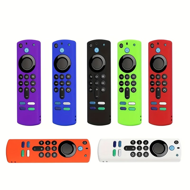 Made For 2021 Fire TV Third Generation Silicone Protective Case With Non Slip Texture Design Black - Image 3