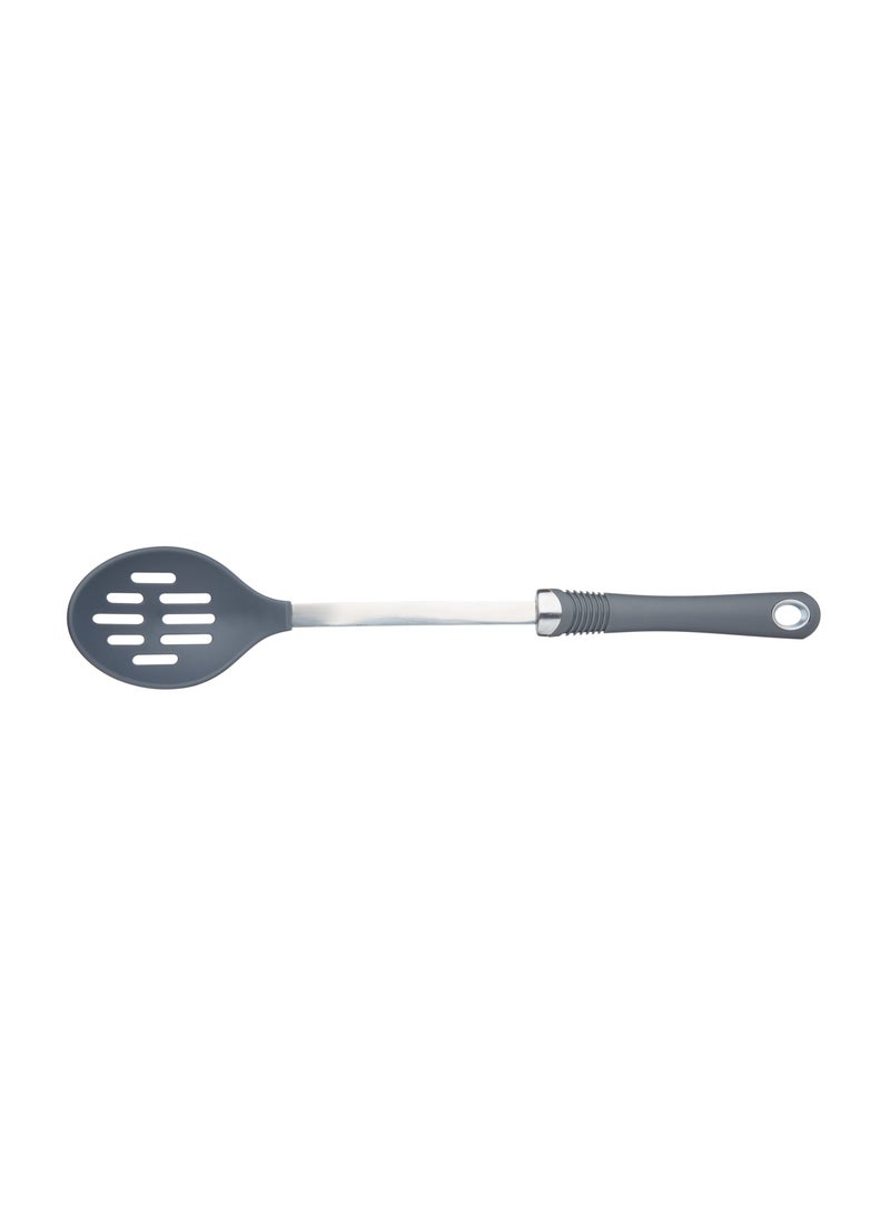 KitchenCraft Soft Grip Stainless Steel Slotted Spoon – Durable & Hang-Tagged for Display  - Image 1