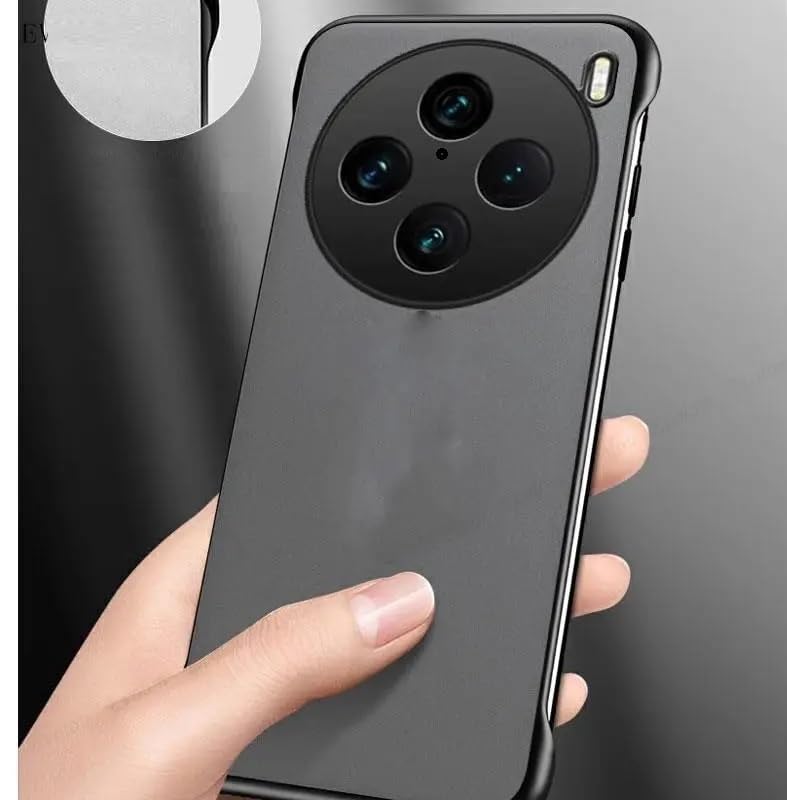 REALCASE Vivo X100 Pro 5G Back Cover Case | Stylish Frameless Matte Hard Back Skin | Soft TPU Shock Proof Bumper Back Cover for Vivo X100 Pro 5G (Blue) - Image 4
