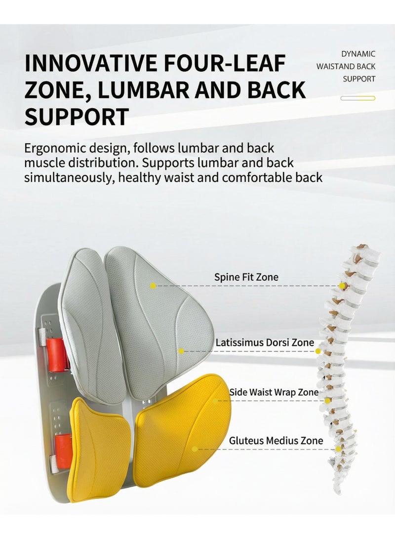 Orthopedic Memory Foam Lumbar Support Pillow for Office Chair Sciatica Relief - Image 5