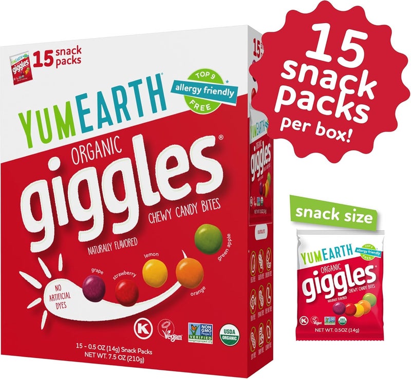 YumEarth Organic Giggles Chewy Candy Bites - Image 3