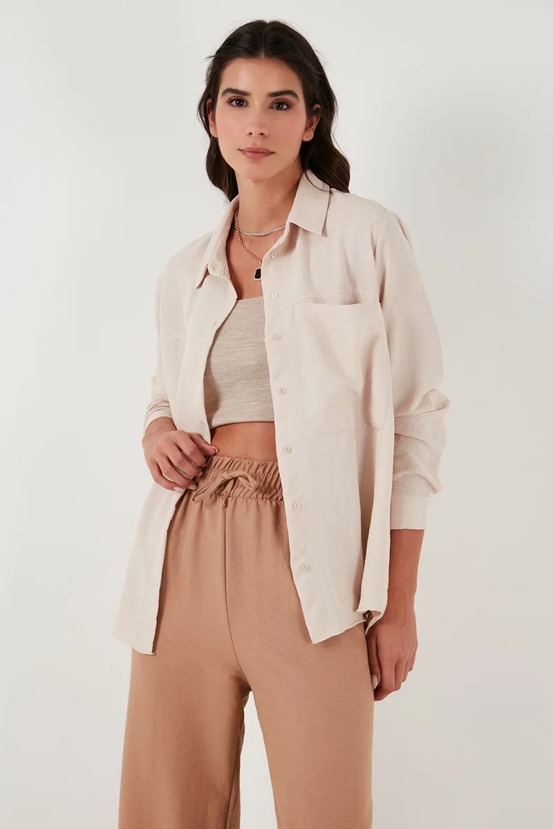 Lela Relaxed Fit Single Pocket Shirt Women's Shirt 67040852S4
