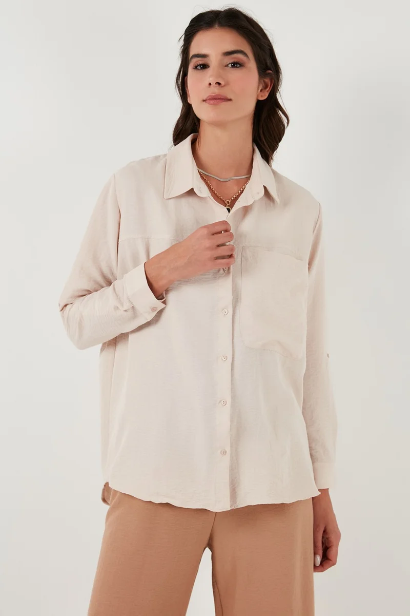 Lela Relaxed Fit Single Pocket Shirt Women's Shirt 67040852S4