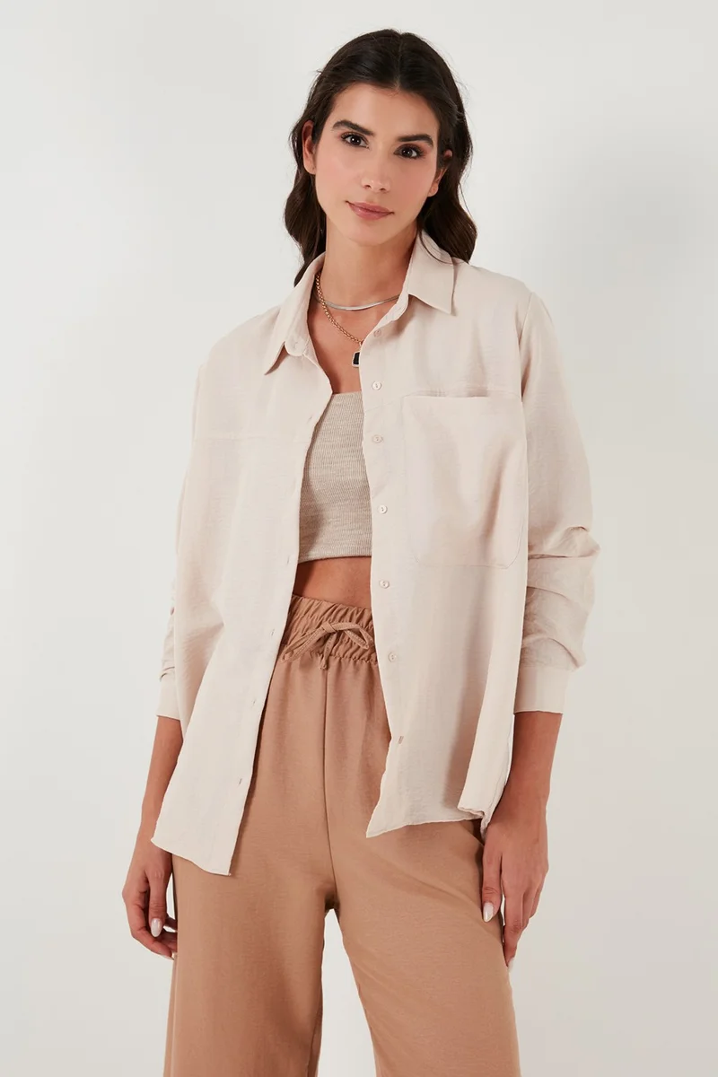 Lela Relaxed Fit Single Pocket Shirt Women's Shirt 67040852S4
