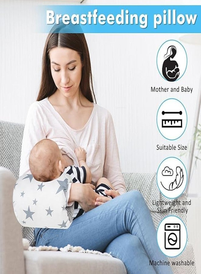 Bitnex Baby Nursing Arm Breastfeeding Pillow Soft Cotton Bottle Feeding Pillows,Infant Nursing Pillow for Newborn (Multi-Colour) - Image 2
