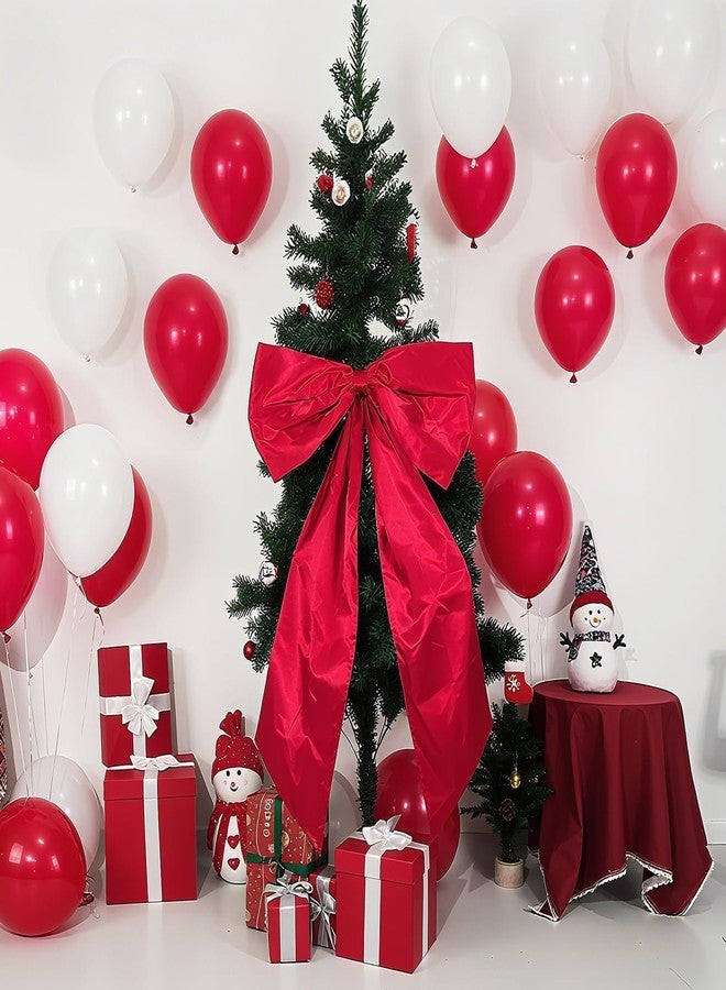 Vibzox Red Bow Decor 2 Pack,Large & Small Red Coquette Room Backdrop Wall Decor for Bachelorette Baby Shower Bridal Shower Bow Birthday Decorations - Image 5