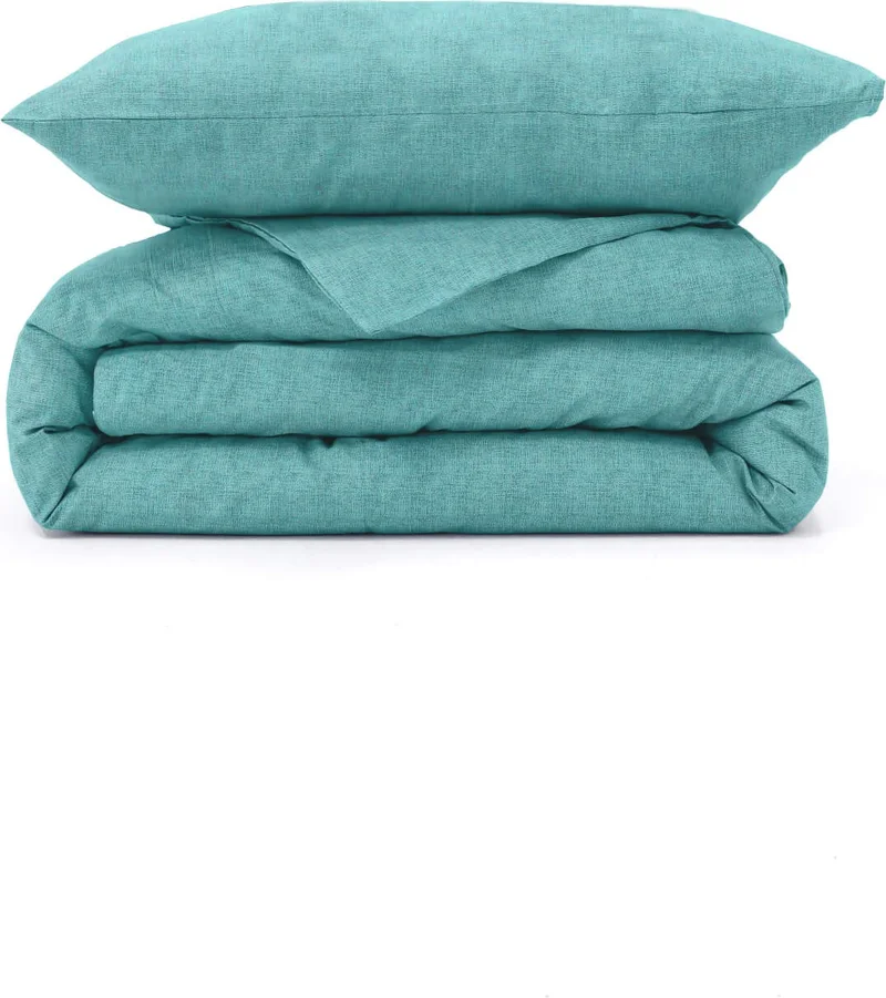 فافورا Easy-Iron Single Duvet Cover Set - Green