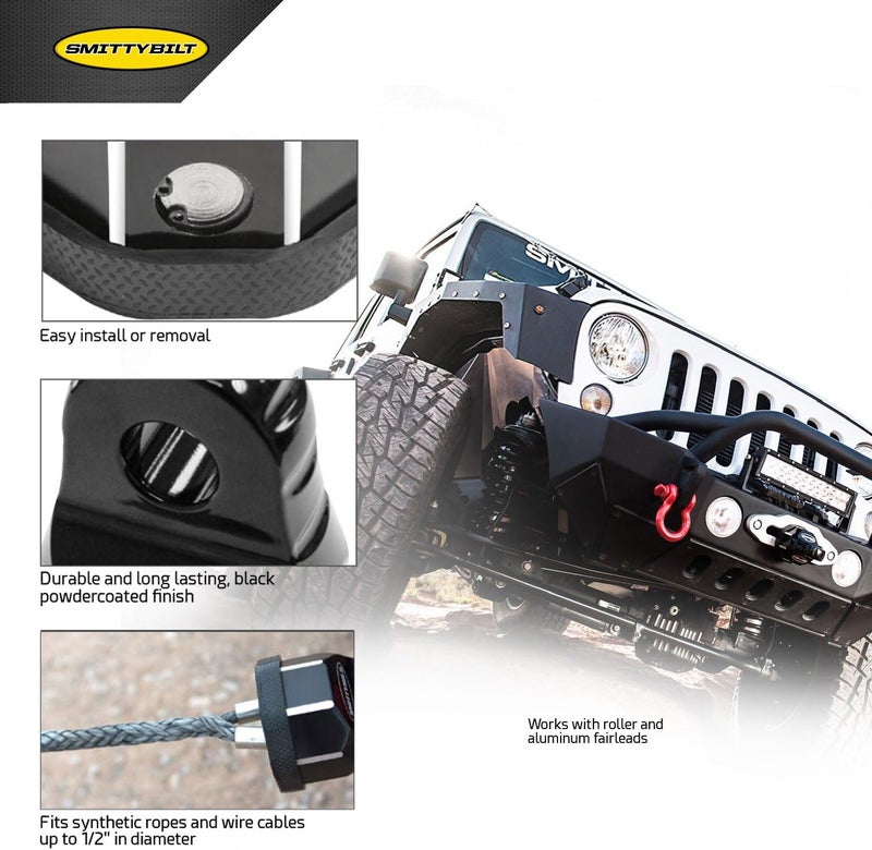 Smittybilt A.W.S. Aluminum Winch Shackle (Black) - Image 3