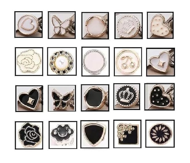 20Pcs Women Shirt Brooch Pearl No Sew Button Pins Instant Jeans Safety Pin